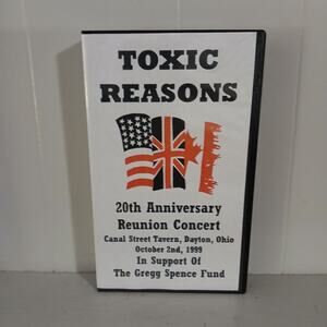 TOXIC REASONS Live 20th Anniversary Concert Dayton OH 1999 Hardcore Punk VHS